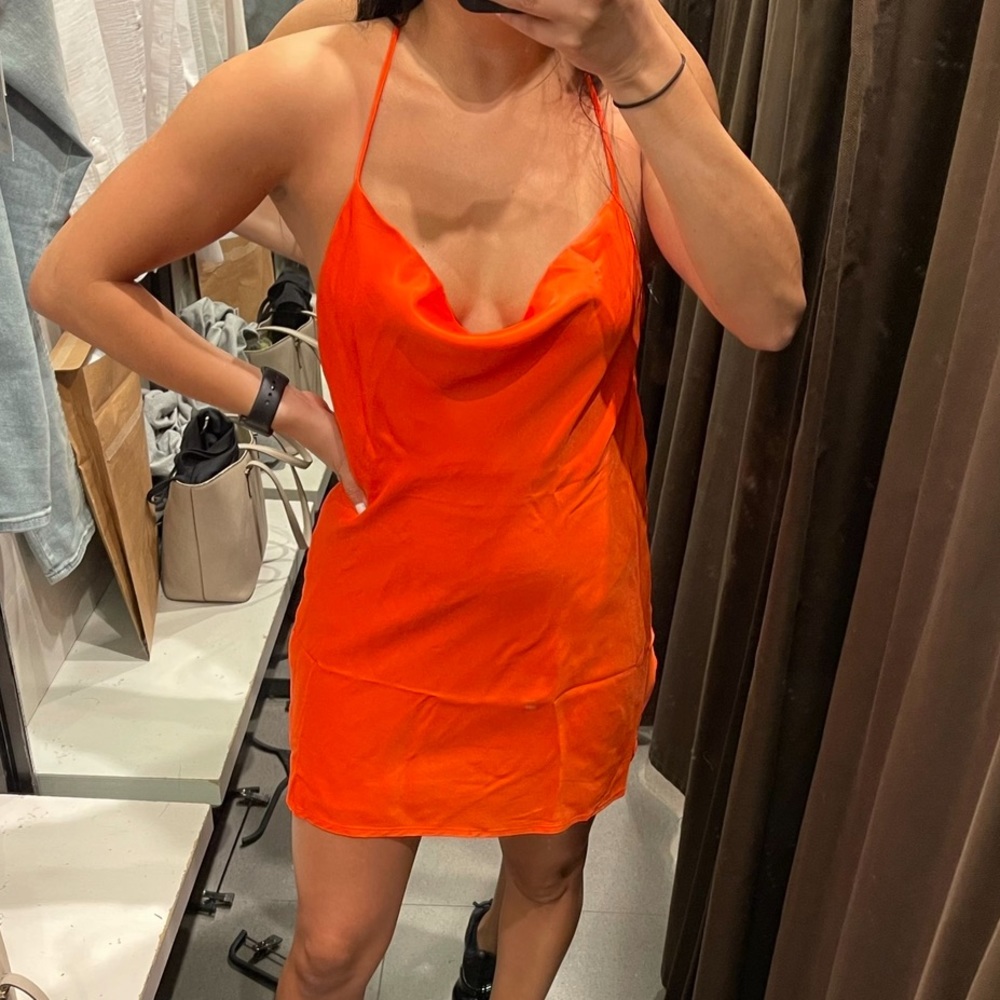 ✨Zara Cowl Neck and Back Dress